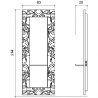 Зеркало парикмахерское &quot;Parlor Wall&quot;